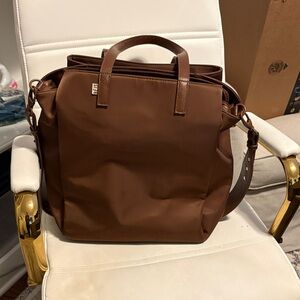 BEIS COMMMUTER TOTE- Chocolate Brown Tote Bag